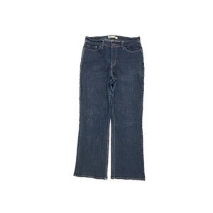 Levi's 512 Perfectly Slimming Bootcut Women's size 10P Dark Blue Denim jeans
